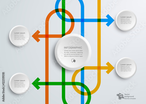 Infographics Vector Background ＃Arrow, Process Chart