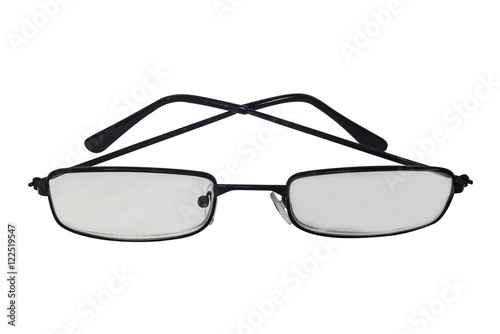 isolated eyeglass on white background