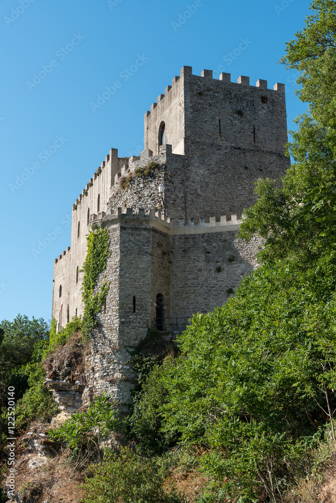 Tower of the castle in Erice, Sicily
