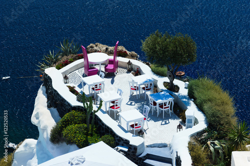 Oia is the most beautiful village on the Greek island  Santorini