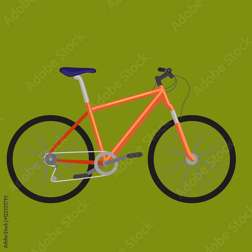 isolated electric bicycle for sport or urban city ride