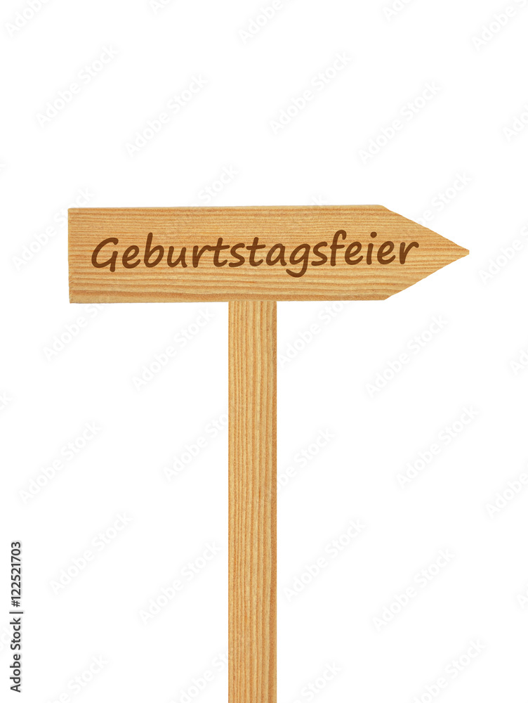 Hölzerner Pfeil auf Pfosten Hölzerner Pfeil auf Pfosten