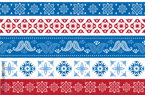 Set of Christmas and New Year borders