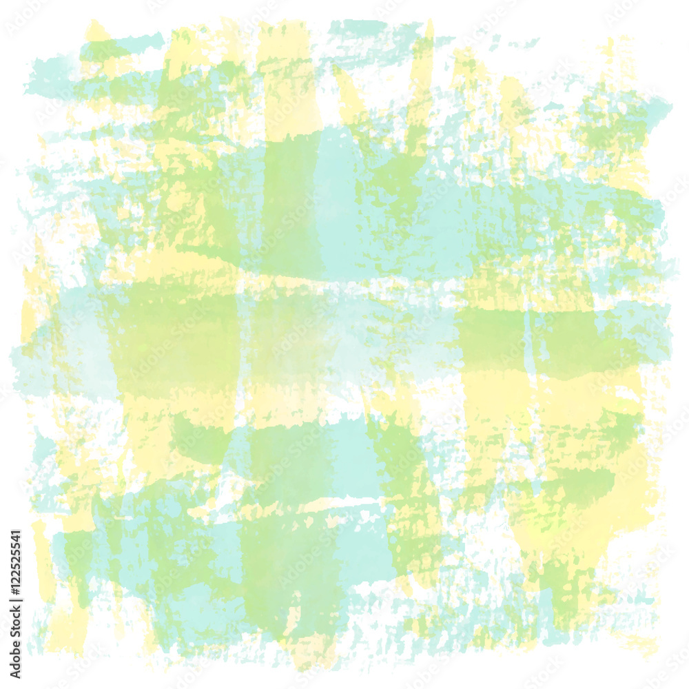 Abstract green and yellow watercolor on white background
