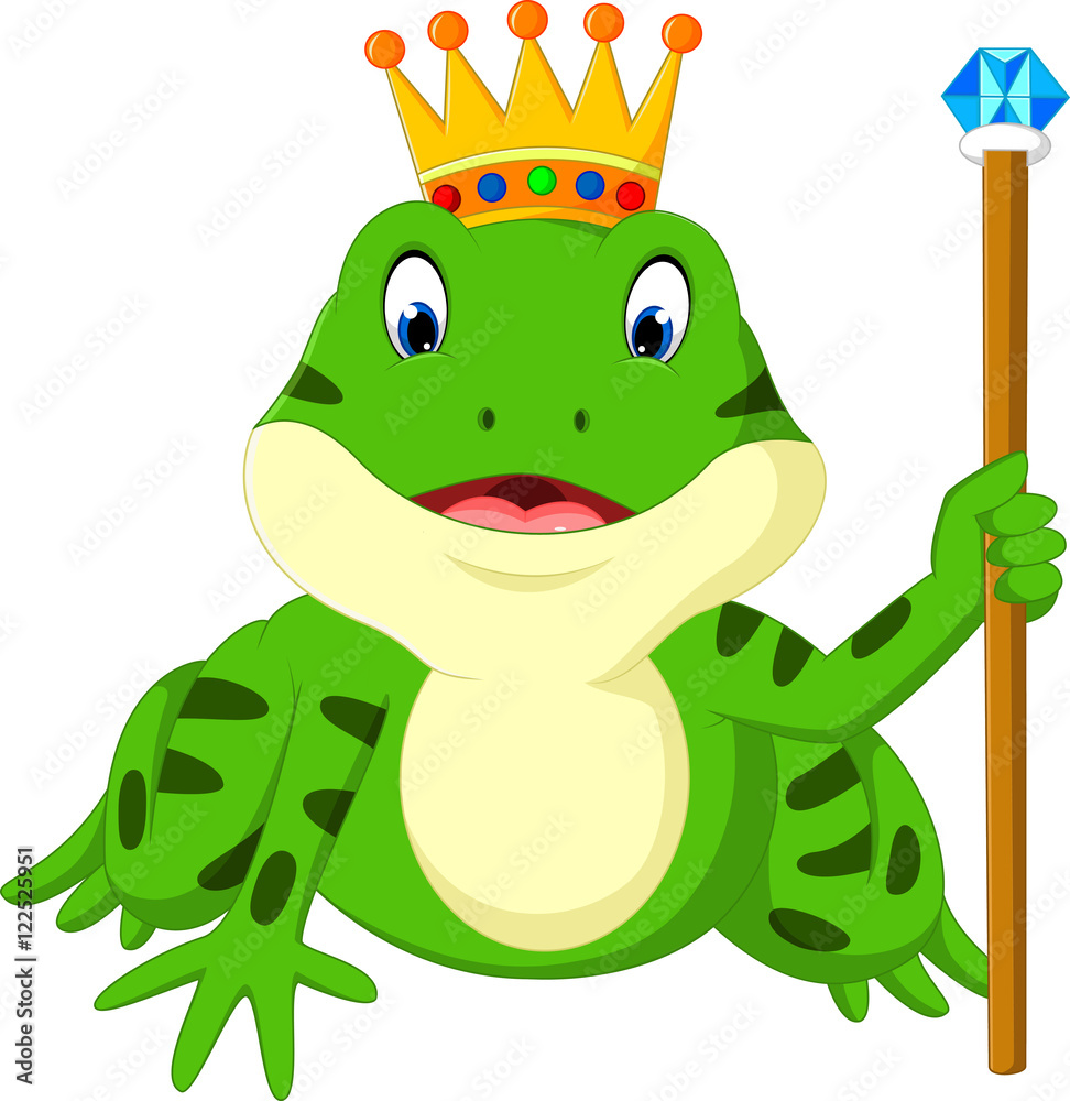 Fototapeta premium Cute frog cartoon