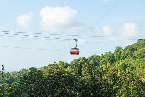 Cable car in Hat Yai district, Songkhla province, Thailand