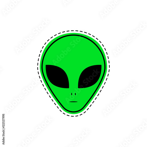 Comic creative fashion Alien.