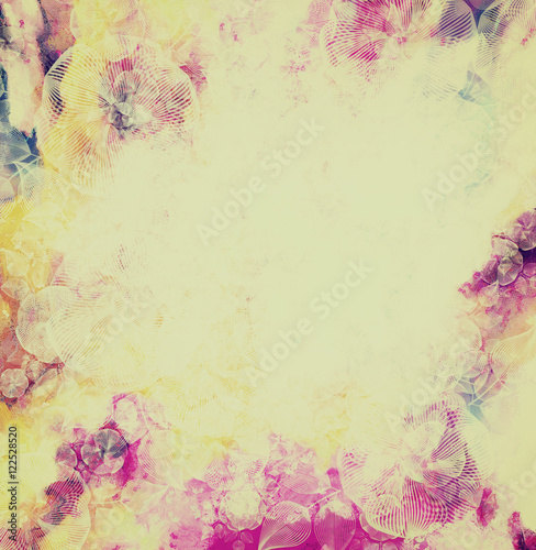 Abstract flower background, pink and creamy