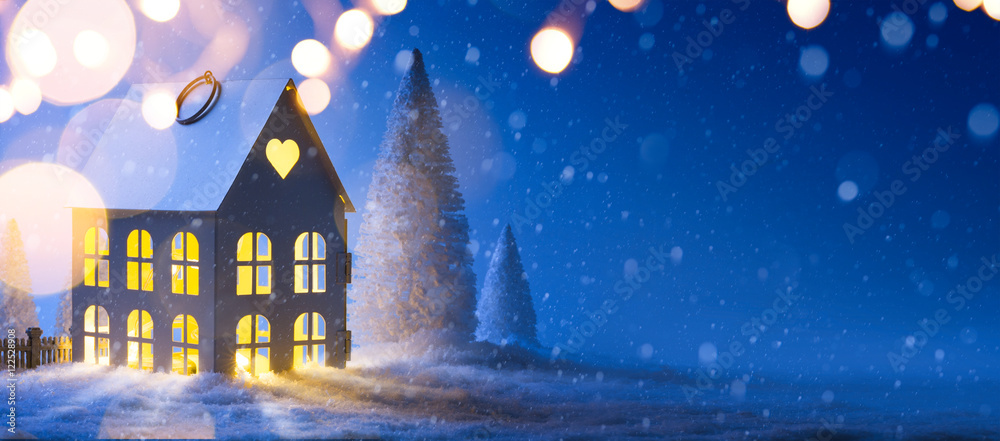 Fototapeta premium art Christmas background;