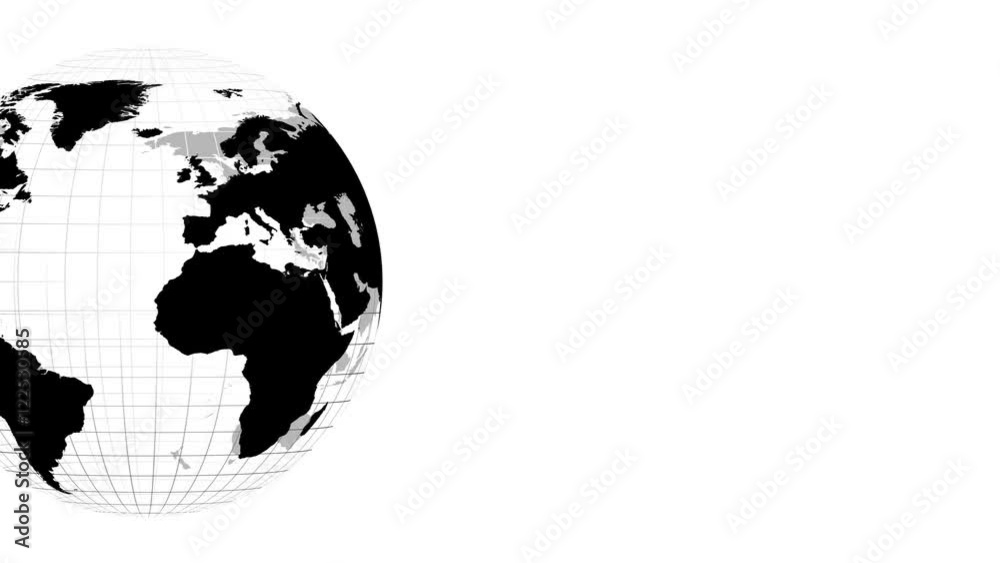 Rotating Earth globe. Loopable on white background
Rotating Earth globe. Loopable on white background