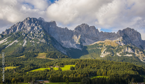 Der Wilde Kaiser bei Ellmau in Tirol