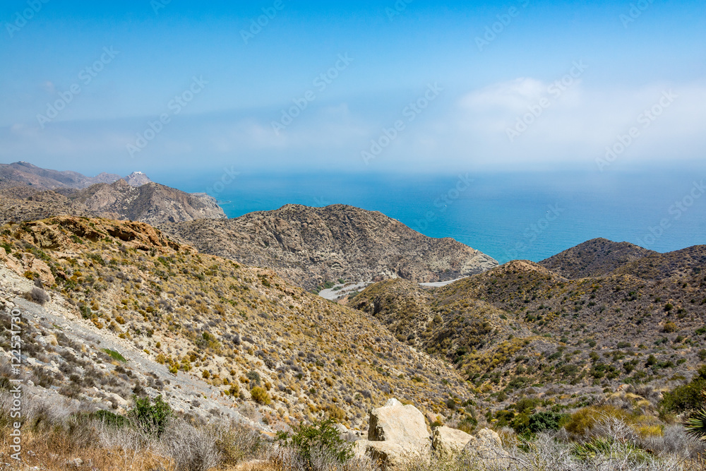 Amazing landscape of Cabo de Gata Natural Park (Cabo de Gata-Níjar), Almeria region, Spain