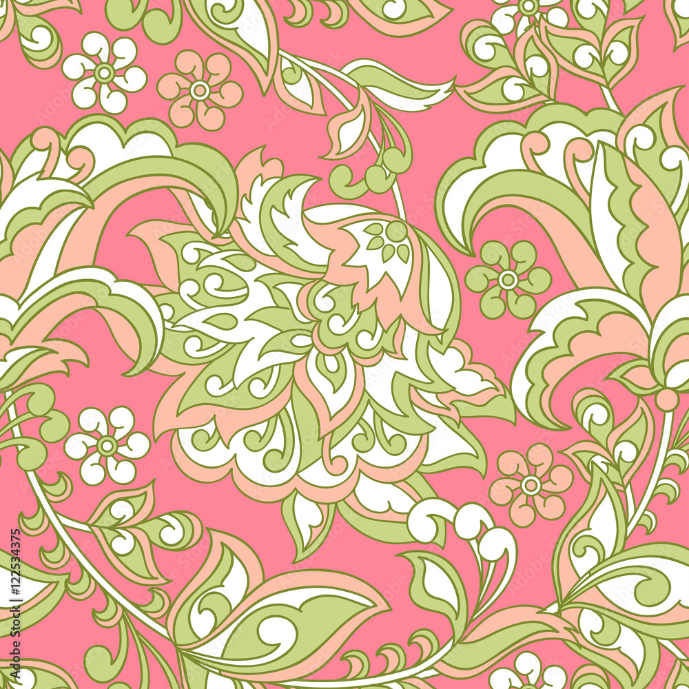 vintage pattern. floral vector background