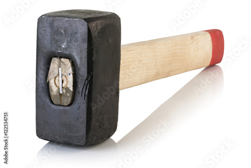 Small hammer with wooden handle