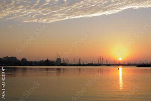 Dawn at the marina II