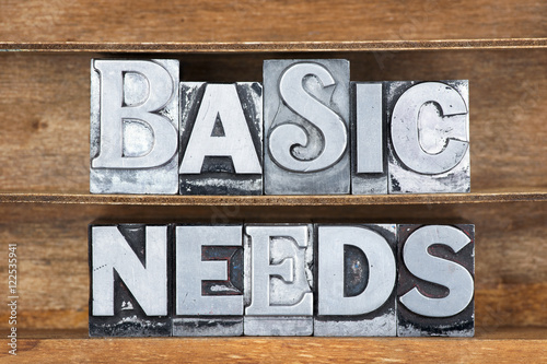 Photography basic needs tray