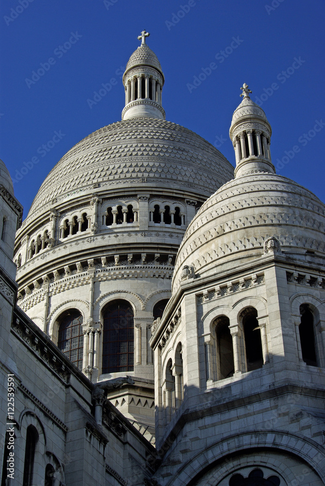 Les coupoles du Sacré-Coeur à Paris, France