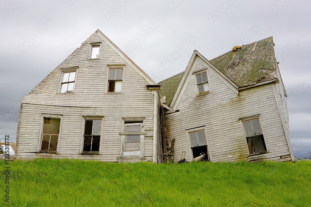 Collapsed and abandoned house, Kings County, Prince Edward Island, Canada Collapsed and abandoned house, Kings County, Prince Edward Island, Canada
