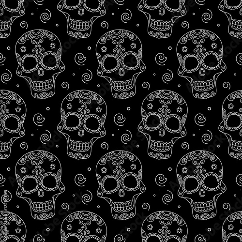Colored skul pattern