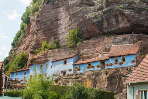Fototapeta Maisons troglodytiques de Graufthal