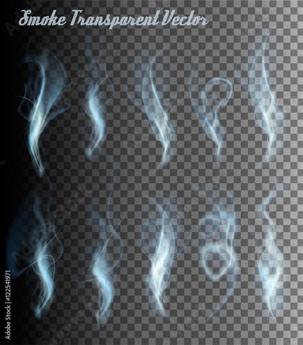 Transparent Smoke Vectors. Vector