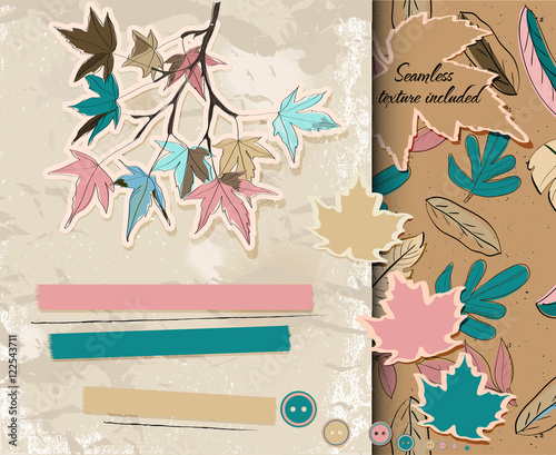 Scrapbooking set about autumn.