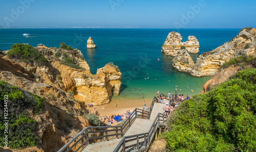 Camilo Beach near Ponta da Piedade, Lagos, Algarve, Portugal