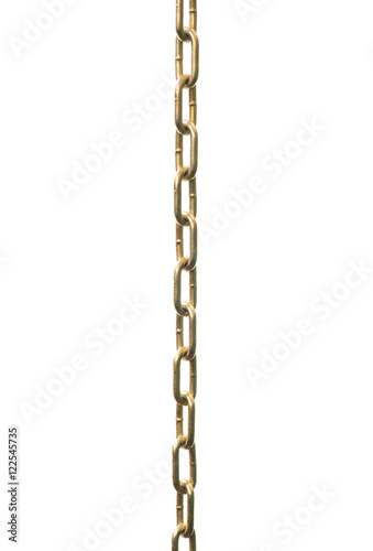 metal chain on white background