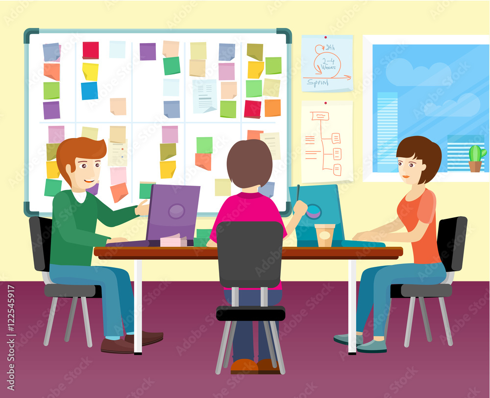 Group of People Working in Office