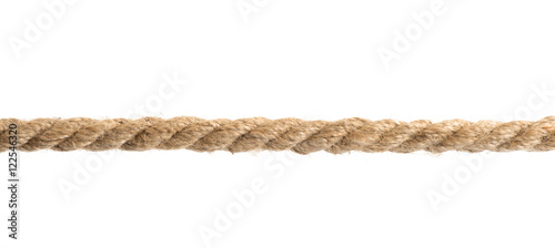  ropes with knot isolated on white background