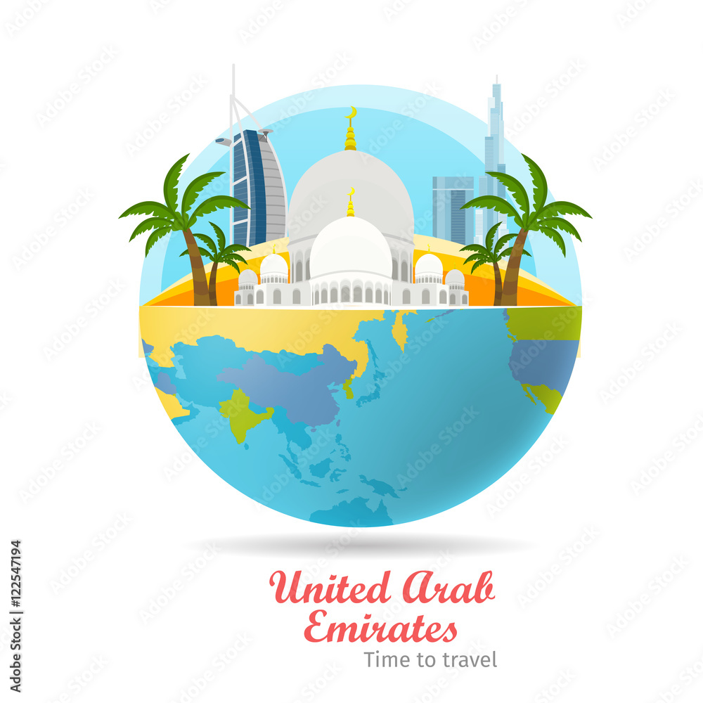 United Arab Emirates Travel Poster