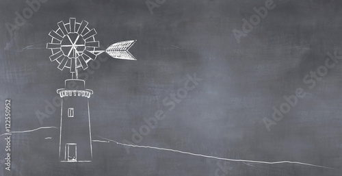 traditional windmill in Mallorca, Balearic Islands