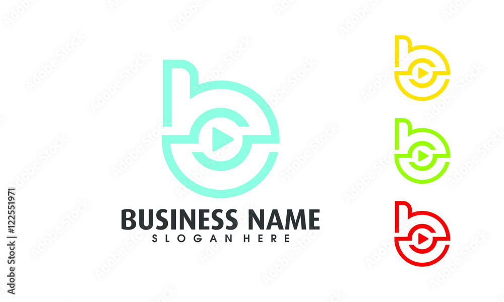 b Play logo illustration