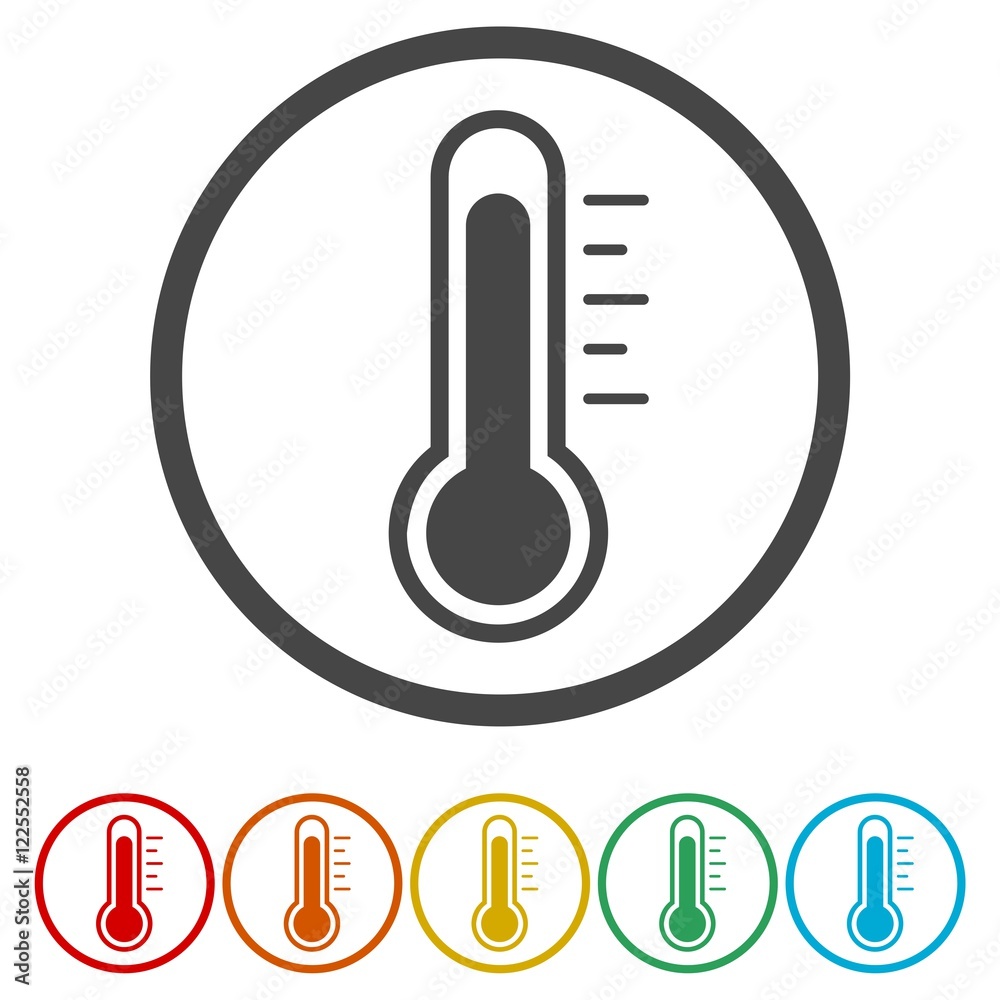 Thermometer vector icon Thermometer vector icon