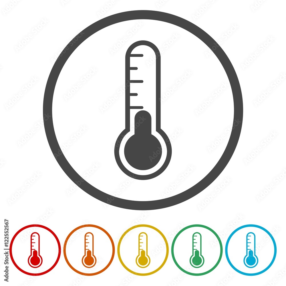 Thermometer vector icon