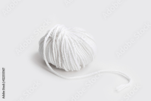 ball of white yarn