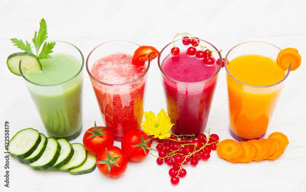 various Freshly Vegetable Juices various Freshly Vegetable Juices