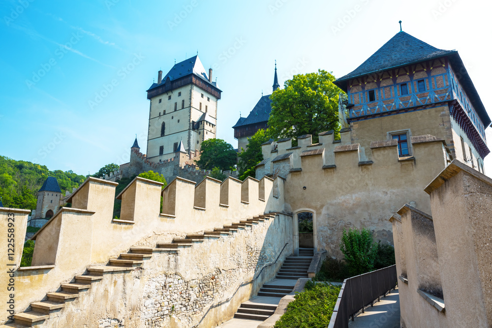 Karlstejn Royal Castle.  Central Bohemia, Karlstejn village, Czech Republic