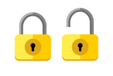 vector flat style lock icon