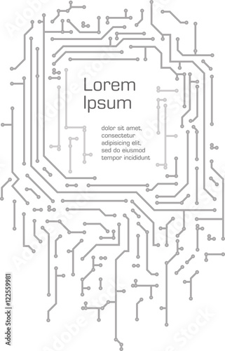 Background in PCB-layout style with enpy space for your text