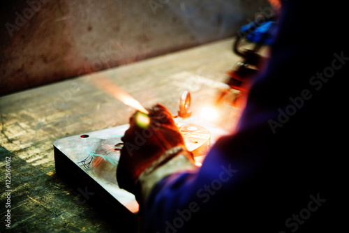 Workshop - welding blowtorch photo