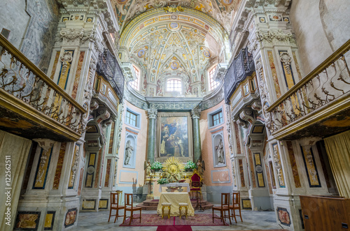 Interior of the Church of Santa Maria di Valverde in Palermo, Sicily, Italy