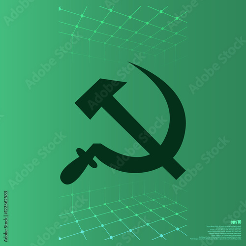 Hammer and sickle vector illustration