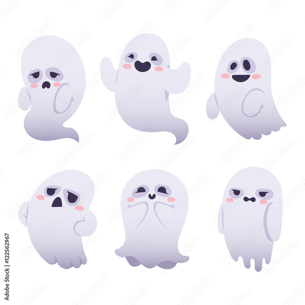Ghost vector characters isolated Ghost vector characters isolated