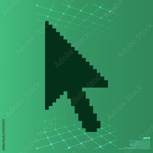 Vector arrow cursor icon