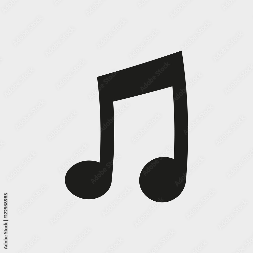 music icon stock vector illustration flat design music icon stock vector illustration flat design