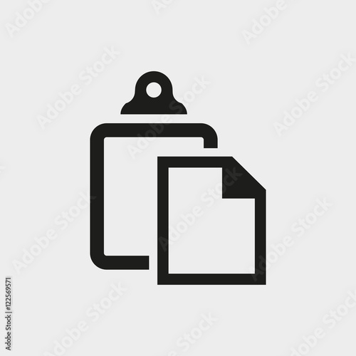 paste icon stock vector illustration flat design