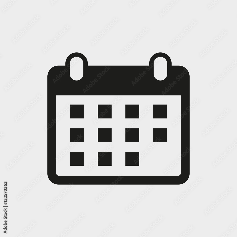 calendar icon stock vector illustration flat design