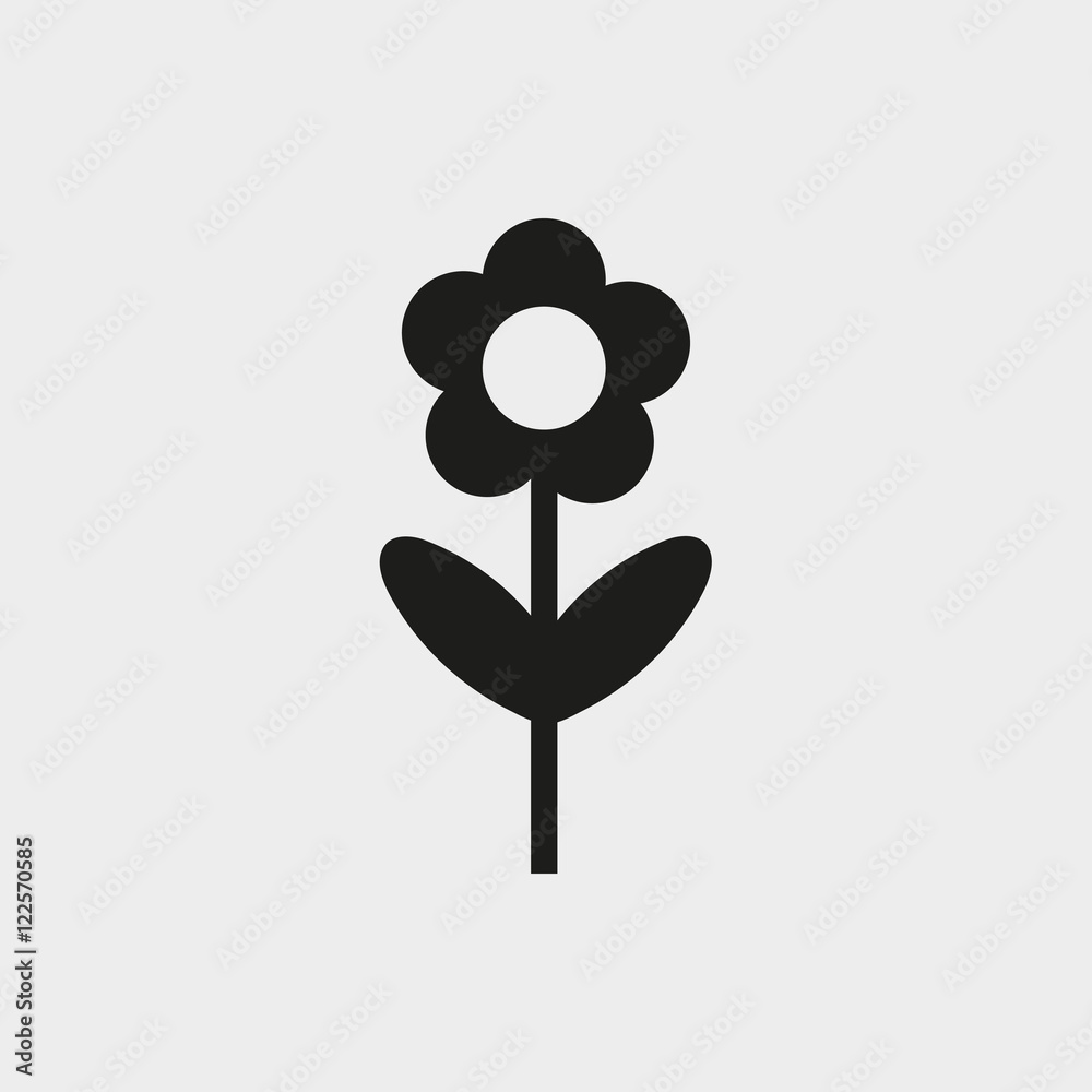 flower icon stock vector illustration flat design flower icon stock vector illustration flat design