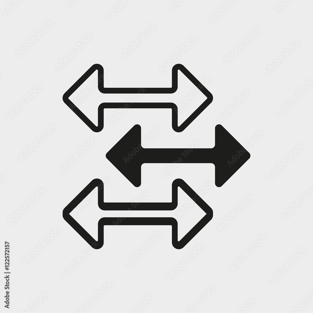 arrow icon stock vector illustration flat design arrow icon stock vector illustration flat design